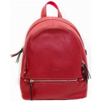 Женская кожаная сумка рюкзак в классическом стиле  KATANA (Франция) 69717 Red